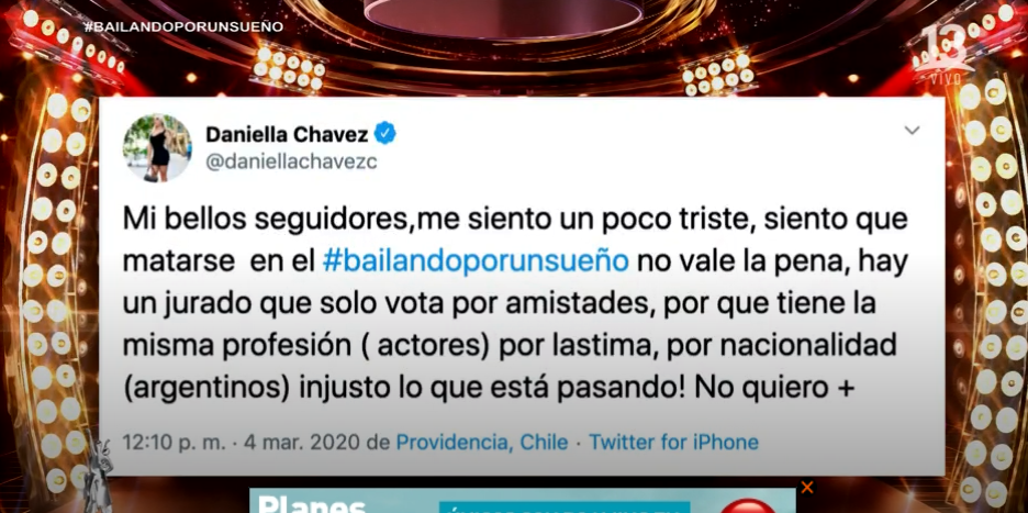 Aníbal Pachano respondió a críticas de Daniella Chavez en Bailando