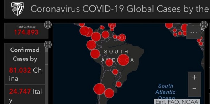 Chile encabeza el contagio a nivel continental de coronavirus en relación al número de habitantes