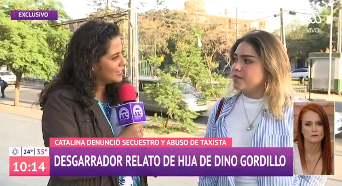 Hija de Dino Gordillo reaccionó ante baja pena que recibiría taxista que la abusó
