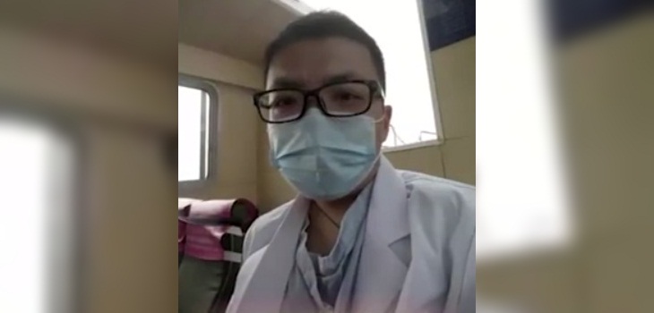 COVID-19: médico chino murió de derrame cerebral tras trabajar 35 días seguidos por brote del virus