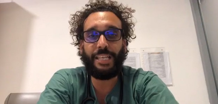 Médico español hace un desesperado llamado a la juventud por su actitud frente al coronavirus
