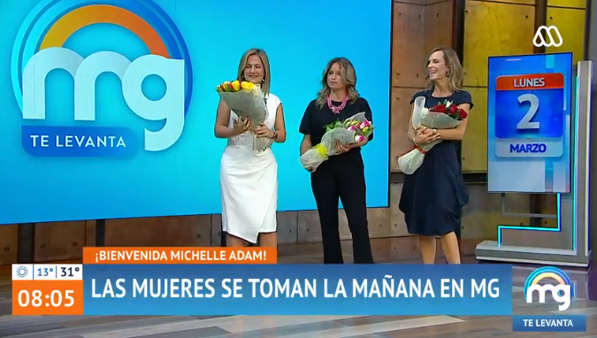 Michelle Adam debutó en el Mucho Gusto enviando especial dedicatoria a Gianfranco Marcone