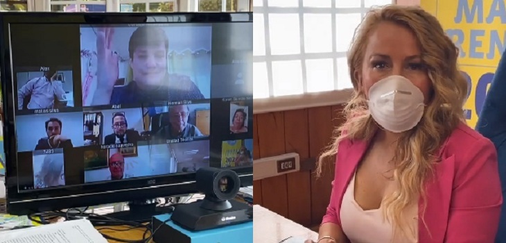 Cathy Barriga organizó sesión virtual para votar bullado programa de salud: concejales se retiraron