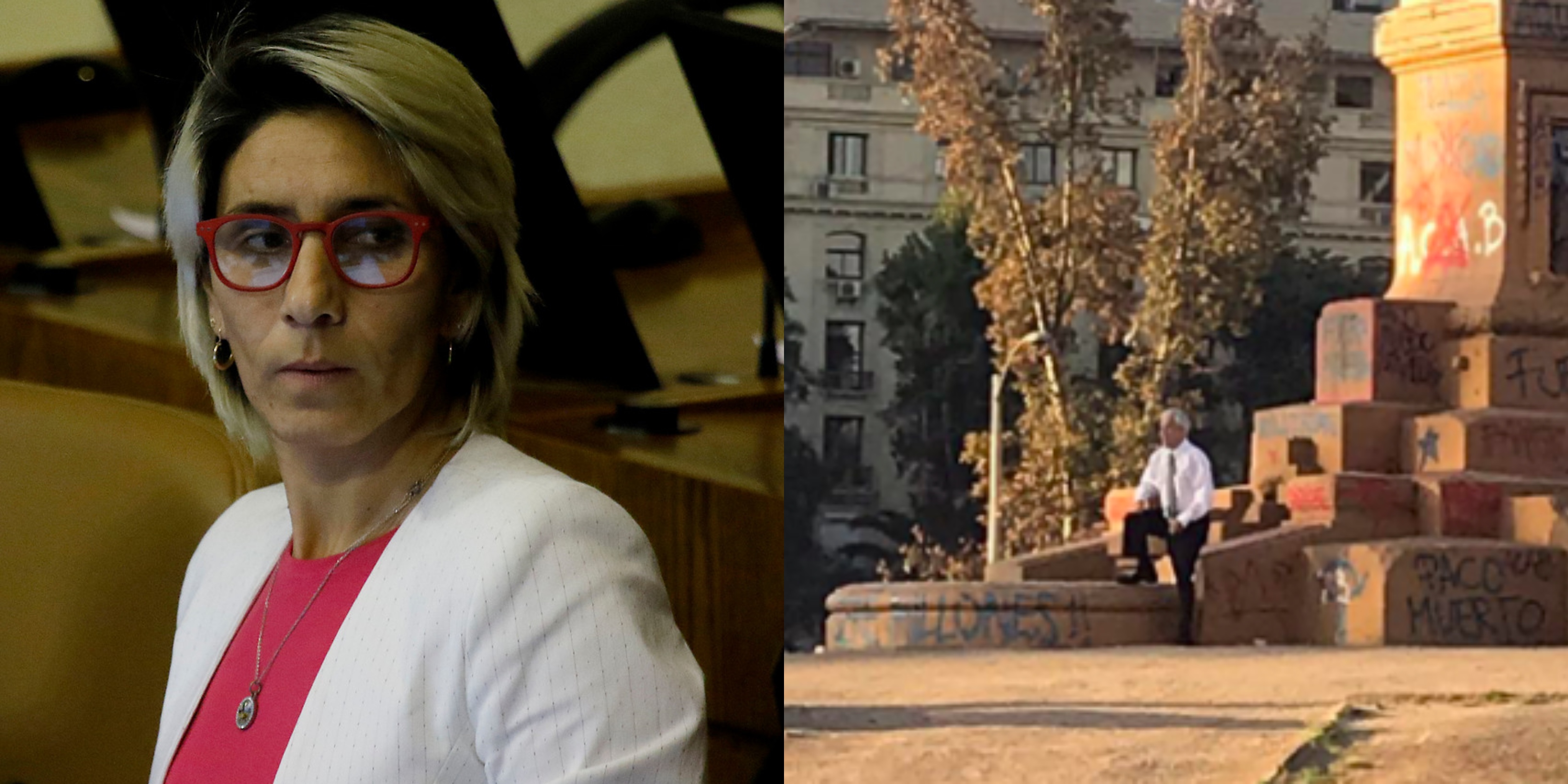 La defensa de Érika Olivera tras visita de Piñera a Plaza Baquedano: valoró su acción