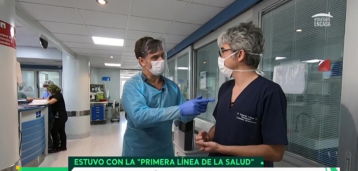 Amaro Gómez-Pablos compartió con la primera línea de la salud en medio de la crisis por coronavirus