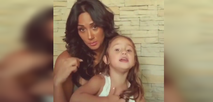 Pamela Díaz llamó a quedarse en casa con cómico video junto a su hija: niña se robó la atención
