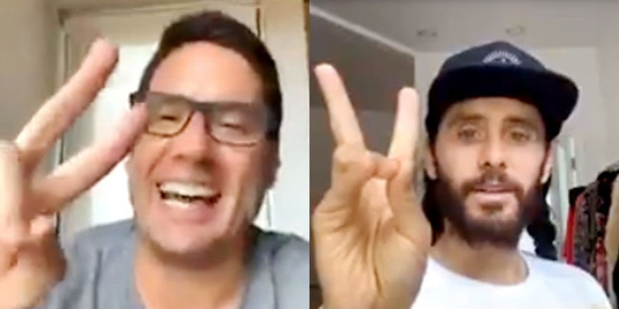 Falló la conexión: a Pancho Saavedra se le cayó el Internet en videollamada con Jared Leto