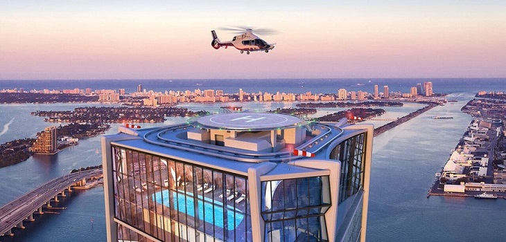 El impresionante nuevo hogar de los Beckham a 200 metros de altura: tiene helipuerto y 7 baños