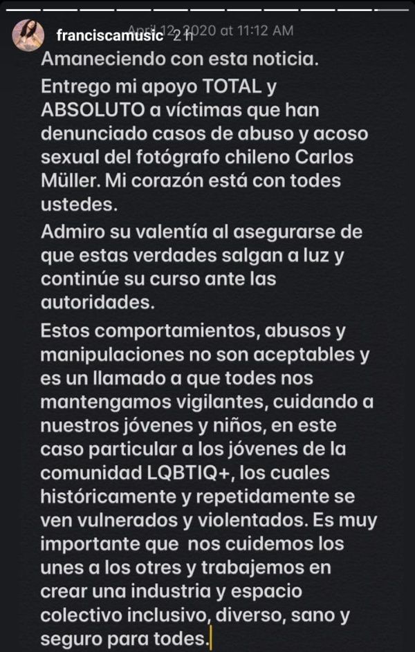 Instagram | Francisca Valenzuela