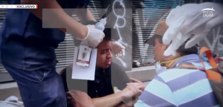 T13 revela imágenes inéditas del día en que hirieron a Gustavo Gatica en cercanías de Plaza Italia