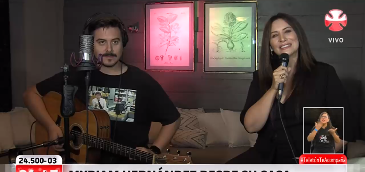 Myriam Hernández sorprendió al cantar junto a su hijo en Teletón: interpretó 