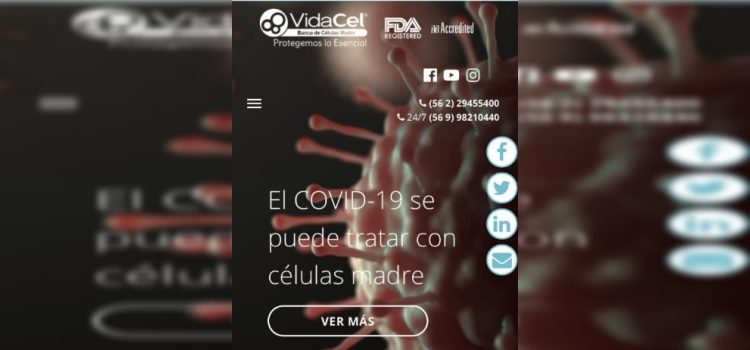 Minsal pide indagar a empresa acusada de promover tratamiento contra el COVID-19 con células madres