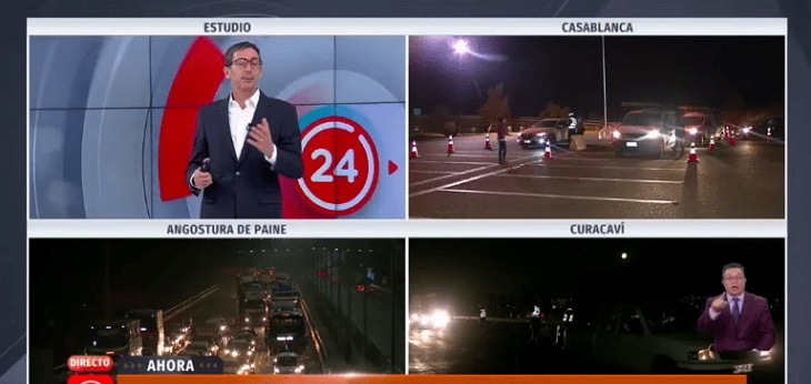 Noticiero de TVN se llenó de aplausos por mensaje a quienes salieron de Santiago pese a cuarentena