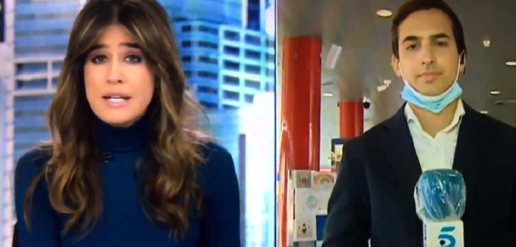 Fail de periodista español al probar máquina de temperatura para detectar coronavirus es viral