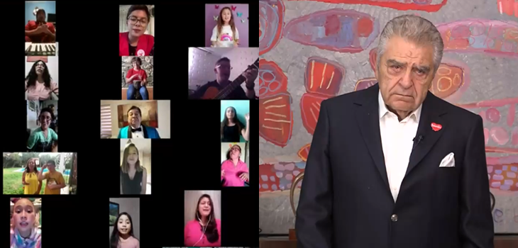 Sonora de Tommy Rey y grupo Ensamble Musical de la Teletón sorprenden al tocar tema en conjunto