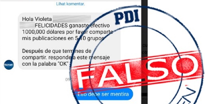 PDI advierte sobre nueva estafa relacionada a supermercado: ofrecen falso monto de dinero en dólares