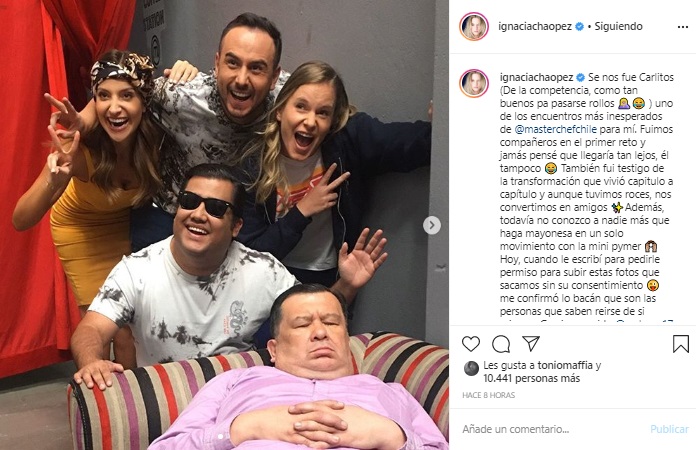 Ignacia Allamand dedica mensaje a Carlos Zárate