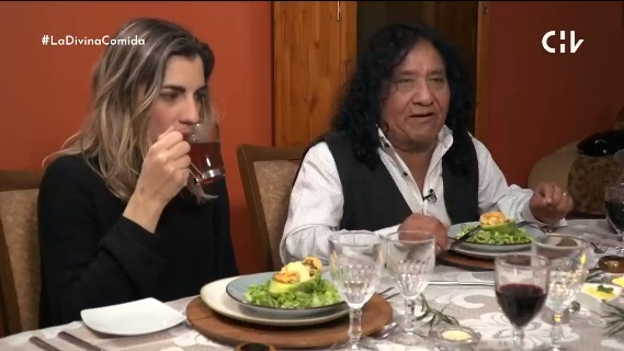 carmen zabala en la divina comida