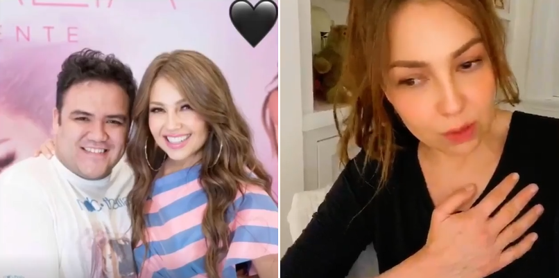 Thalía llora la muerte por COVID-19 de querido fan: 