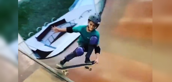 Con sólo 11 años: skater ejecutó inédito truco que ni siquiera el legendario Tony Hawk pudo realizar