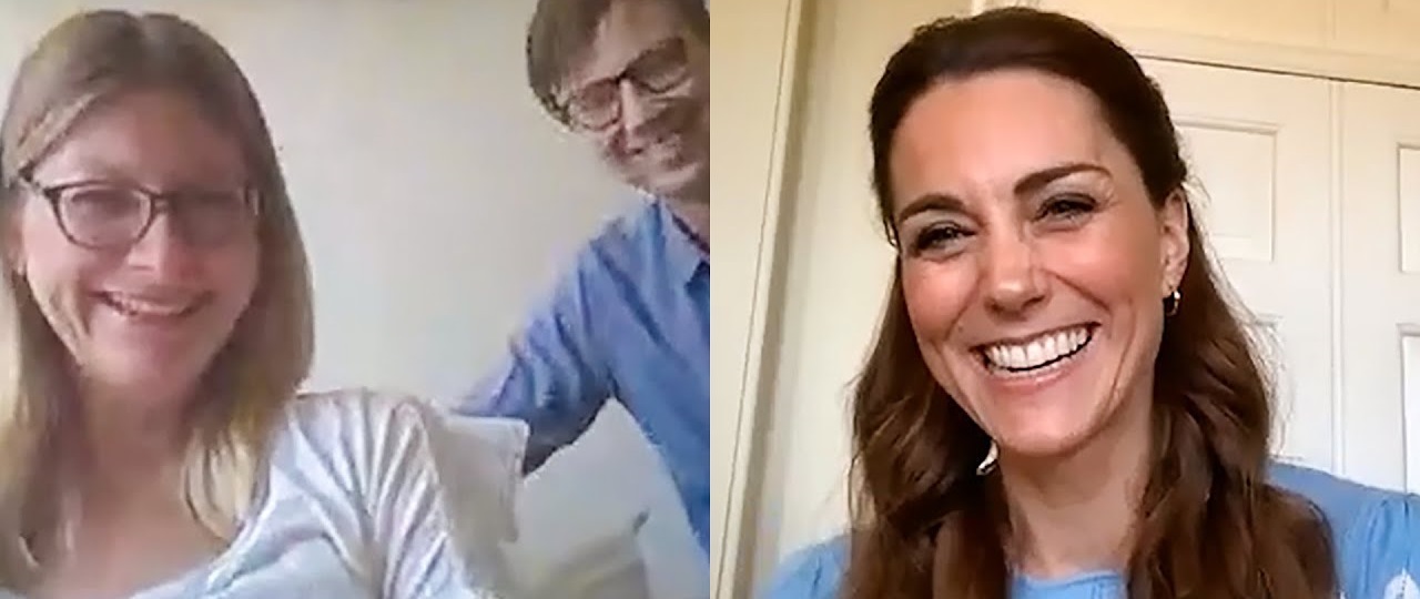 Tierno gesto: Kate Middleton sorprendió a padres primerizos con una videollamada