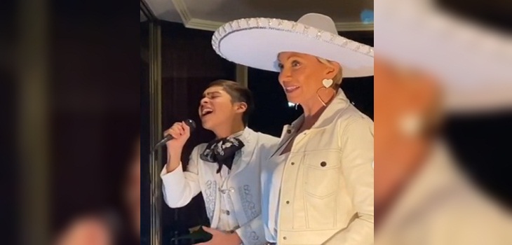 Raquel Argandoña hizo especial regalo a su mamá en cuarentena: sorprendió con concierto de rancheras