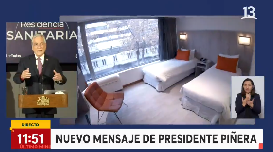 Presidente Piñera presenta nuevas residencias sanitarias