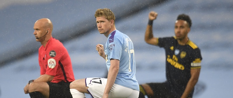 Arsenal y Man. City homenajearon a George Floyd y a víctimas del COVID-19 en vuelta de la Premier