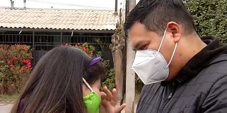 Primer paciente en ser trasladado a Concepción por COVID-19 fue dado de alta: se reencontró con hija