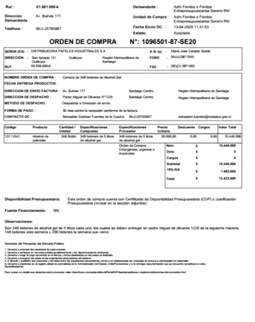 Captura | Seremi Salud RM
