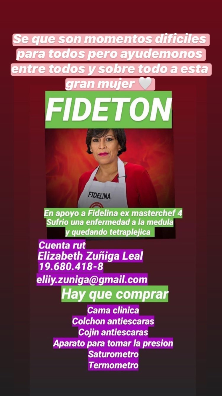 Ayuda para Fidelina Leal