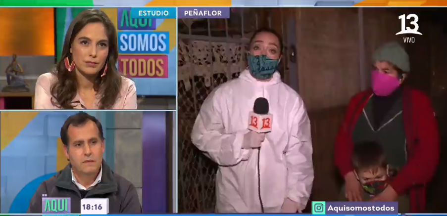 Clarisa Muñoz se quebró con brutal relato de niña en Aquí Somos Todos: vive al lado de un basural