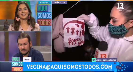 Clarisa Muñoz se quebró con brutal relato de niña en Aquí Somos Todos