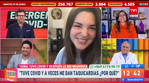 gino costa y polola del matinal