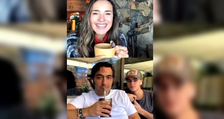 cris carpentier y su hijo franco