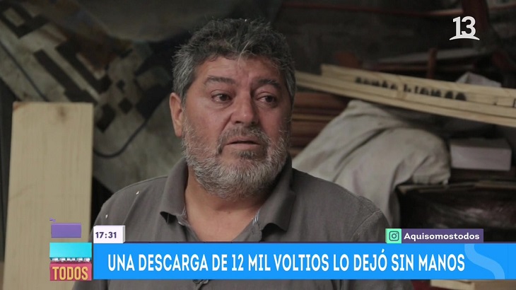 Ejemplo de superación: Hernán fabrica tablas de cocina a pesar de haber perdido sus manos