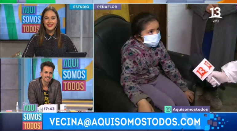 Sergio Lagos tuvo bello gesto con niña que vivía junto a un basural