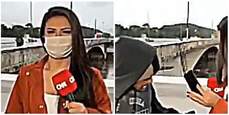 Periodista brasileña es asaltada en pleno despacho en vivo: sujeto la amenazó con un cuchillo