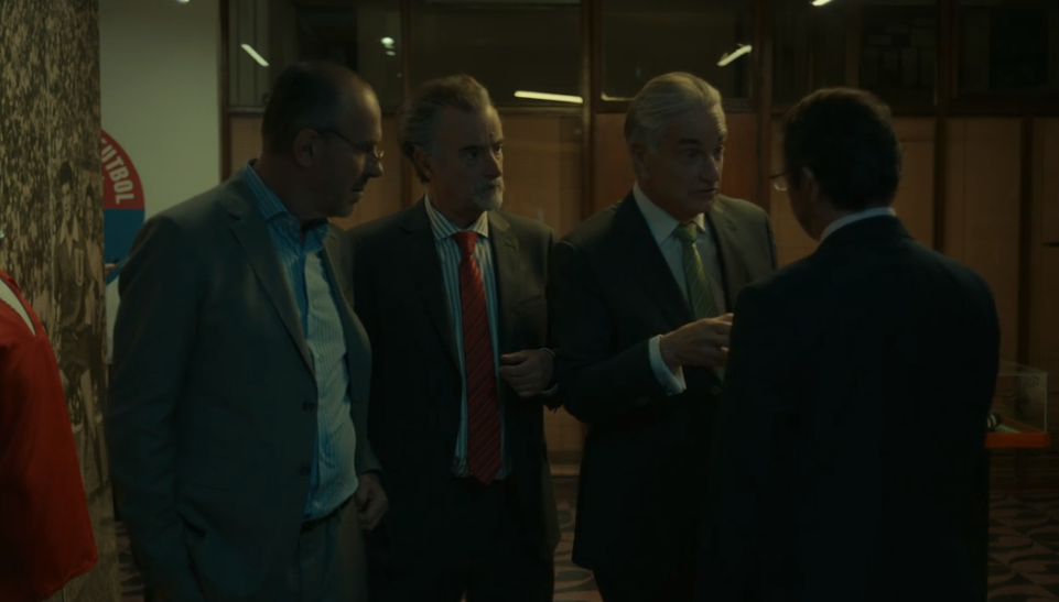 la larga lista de actores chilenos que aparece en El Presidente