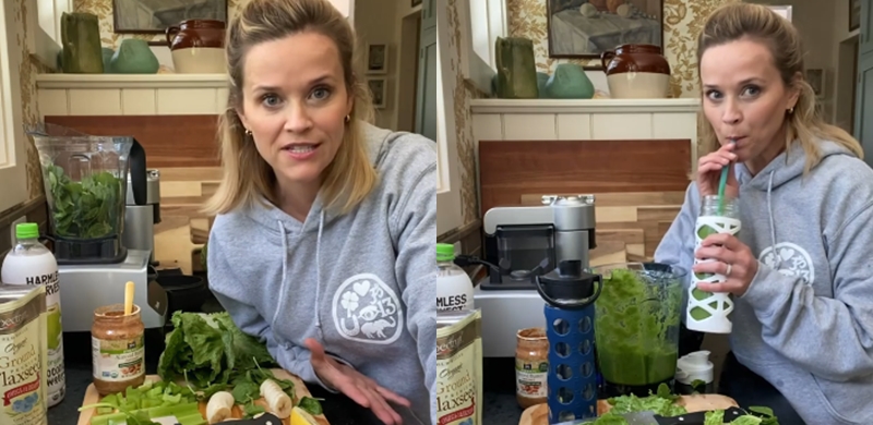 Reese Witherspoon reveló la receta del smoothie que prepara hace 9 años y que deja su piel hermosa