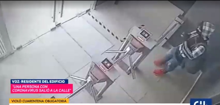 Contagiado de coronavirus salió de su casa y quiso tomar taxi: conserje lo persiguió para impedirlo