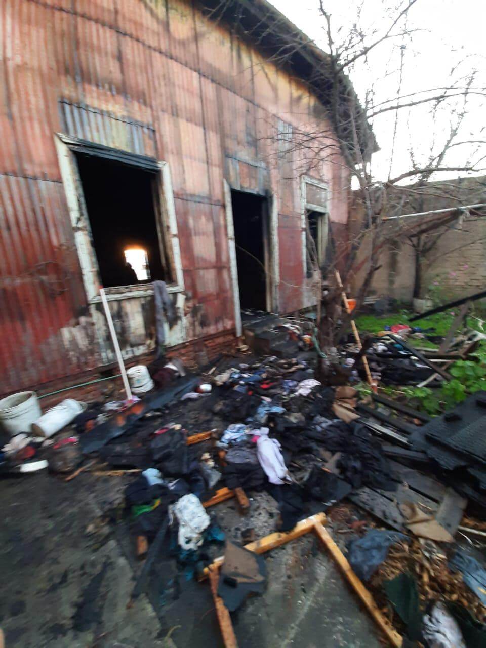 Iglesia adventista quemada en Argentina