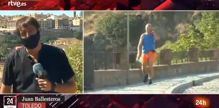 Periodista se hizo viral con hilarante despacho: dijo que lo que estaba informando 