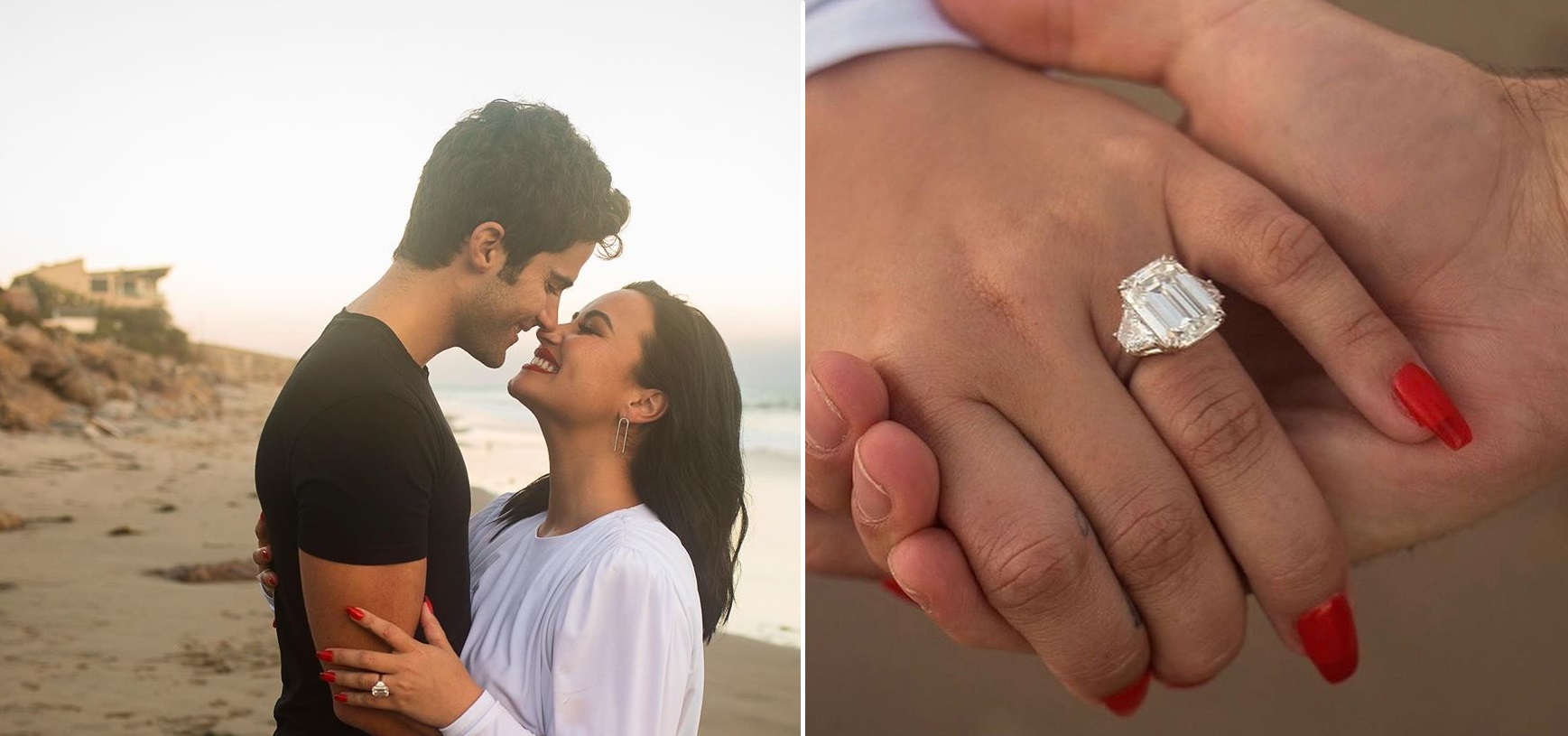 Demi Lovato anunció su compromiso con Max Ehrich: 