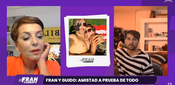 Fran García-Huidobro se emocionó al agradecerle a Guido Vecchiola su apoyo en delicado momento