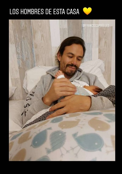 Montserrat Ballarin chocheó con adorable postal de su hijo y 'Chapu': "Los hombres de la casa"