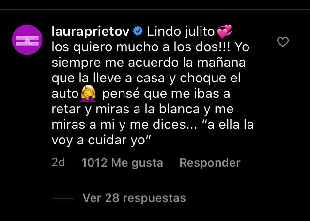 Laura Prieto comentario a JC