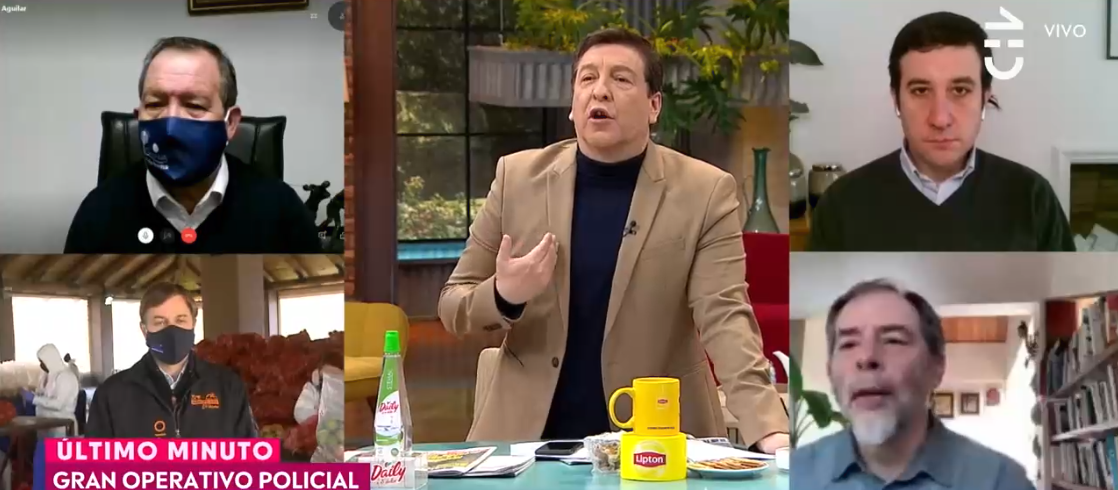 Julio César Rodríguez y su dura crítica a Guido Girardi en CHV: lo acusó de 'descalificarlo'