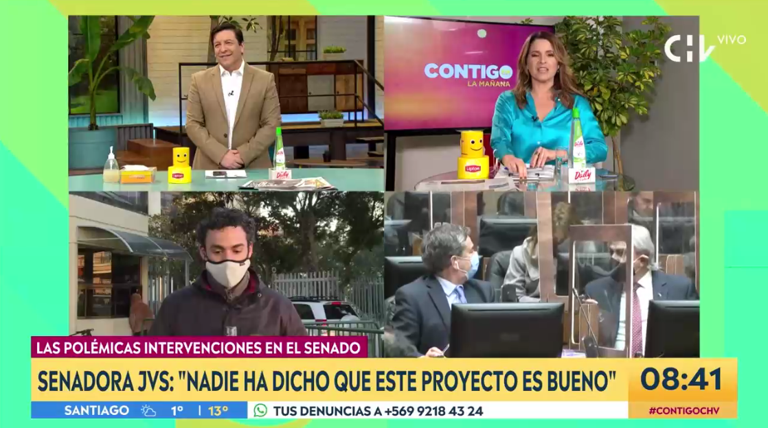 La medida que tomó CHV con animadores de "Contigo en La Mañana" ante petición de Seremi de Salud