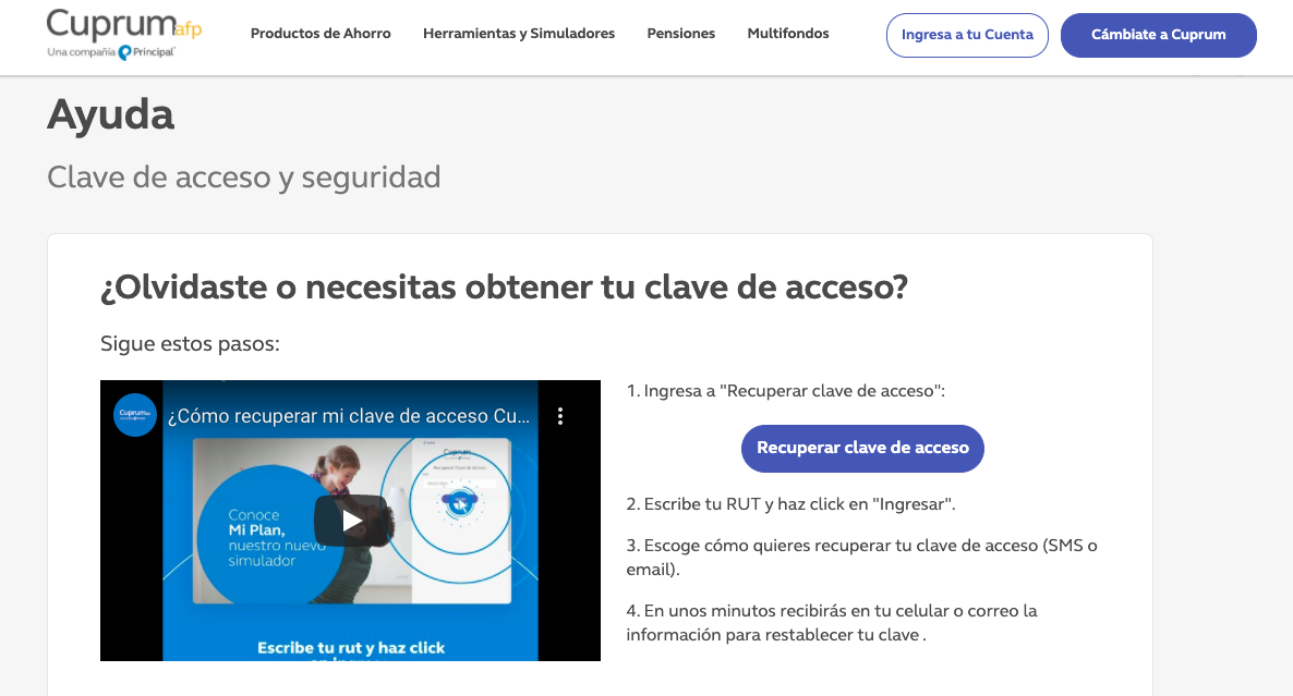 ¿cómo puedo obtener mi clave de la AFP?